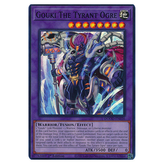 "Gouki The Tyrant Ogre" DOOD-EN036 card from the Yu-Gi-Oh! set Doom of Dimensions