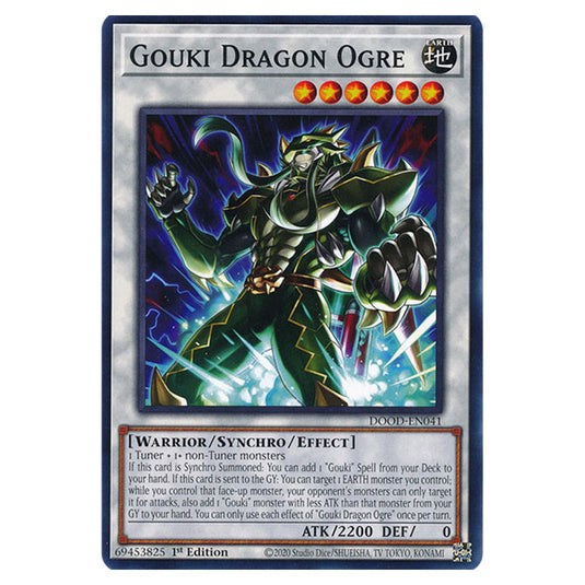 "Gouki Dragon Ogre" DOOD-EN041 card from the Yu-Gi-Oh! set Doom of Dimensions