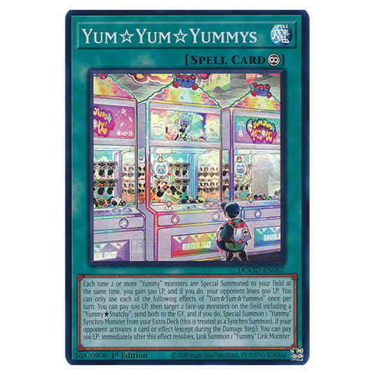 "Yum☆Yum☆Yummys" DOOD-EN067 card from the Yu-Gi-Oh! set Doom of Dimensions
