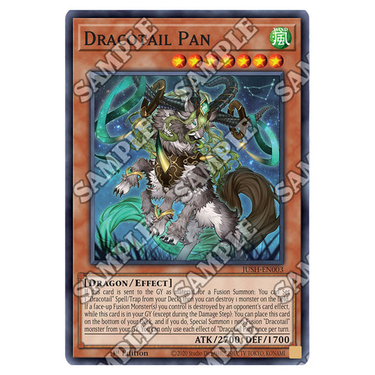 Yu-Gi-Oh! - Justice Hunters - Dracotail Pan (Super Rare) JUSH-EN003a
