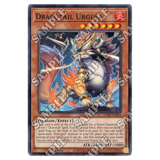 Yu-Gi-Oh! - Justice Hunters - Dracotail Urgula (Super Rare) JUSH-EN004a
