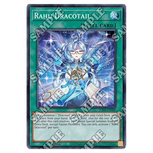 Yu-Gi-Oh! - Justice Hunters - Rahu Dracotail (Super Rare) JUSH-EN009