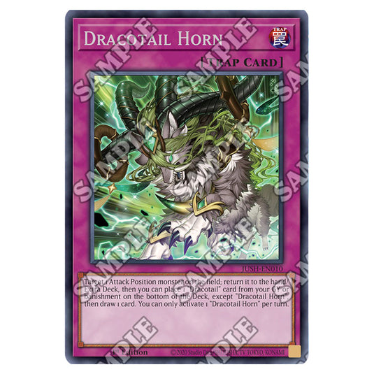 Yu-Gi-Oh! - Justice Hunters - Dracotail Horn (Rare) JUSH-EN010