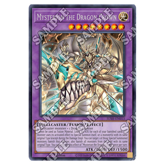 Yu-Gi-Oh! - Justice Hunters - Mysterion the Dragon Crown (Rare) JUSH-EN013