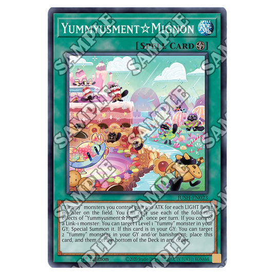 Yu-Gi-Oh! - Justice Hunters - Yummyusment☆Mignon (Super Rare) JUSH-EN023a