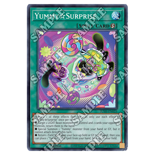 Yu-Gi-Oh! - Justice Hunters - Yummy☆Surprise (Super Rare) JUSH-EN025