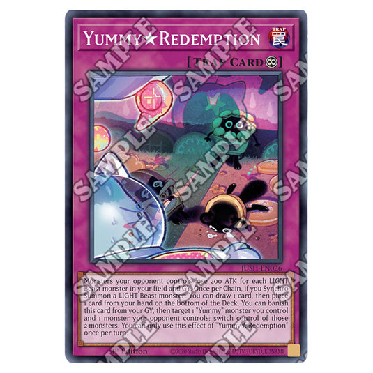 Yu-Gi-Oh! - Justice Hunters - Yummy★Redemption (Super Rare) JUSH-EN026a