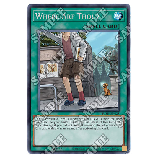 Yu-Gi-Oh! - Justice Hunters - Where Arf Thou? (Rare) JUSH-EN028