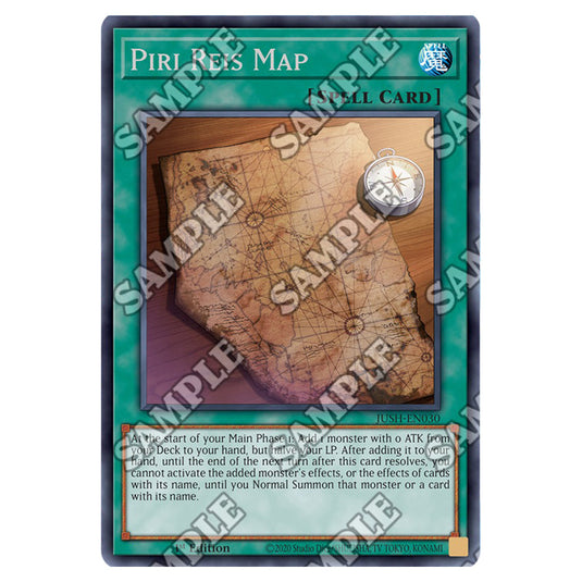 Yu-Gi-Oh! - Justice Hunters - Piri Reis Map (Rare) JUSH-EN030