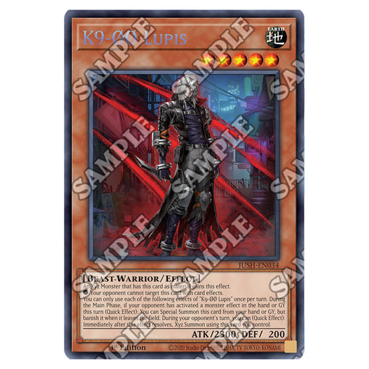 Yu-Gi-Oh! - Justice Hunters - K9-ØØ Lupis (Collector's Rare) JUSH-EN034a
