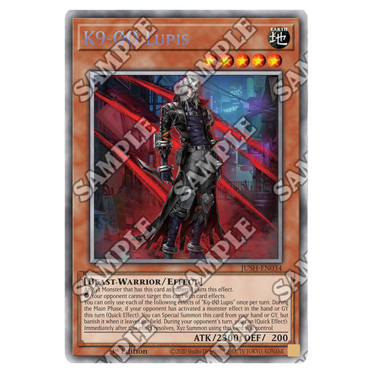 Yu-Gi-Oh! - Justice Hunters - K9-ØØ Lupis (Starlight Rare) JUSH-EN034b