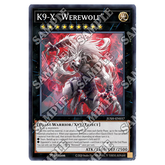 Yu-Gi-Oh! - Justice Hunters - K9-X Werewolf (Super Rare) JUSH-EN037