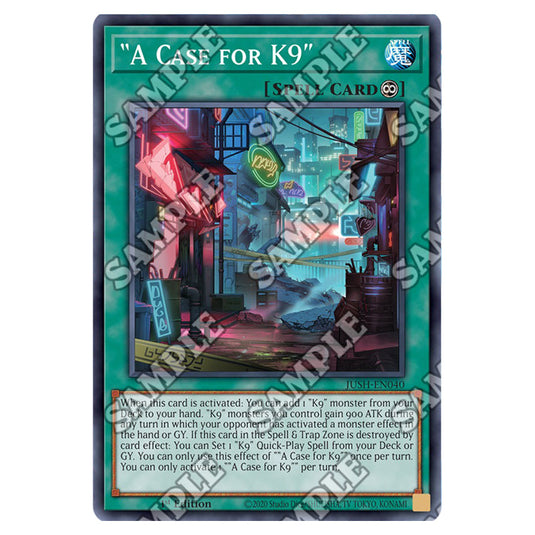 Yu-Gi-Oh! - Justice Hunters - A Case for K9 (Super Rare) JUSH-EN040