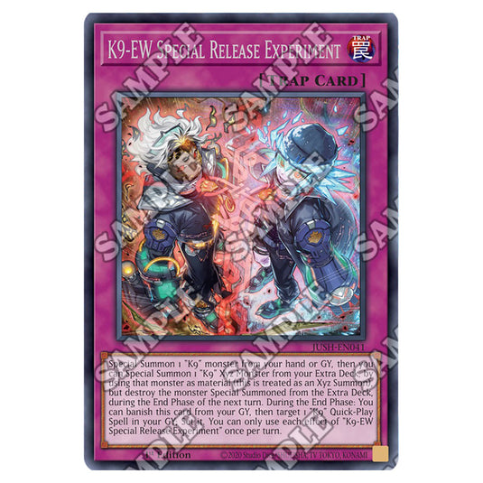 Yu-Gi-Oh! - Justice Hunters - K9-EW Special Release Experiment (Rare) JUSH-EN041
