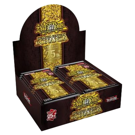 yugioh quarter century bonanza front booster display