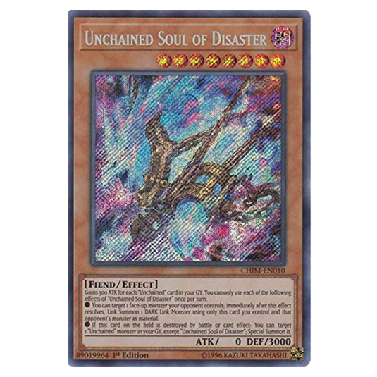 Yu-Gi-Oh! - Chaos Impact - Unchained Soul of Disaster (Secret Rare) CHIM-EN010