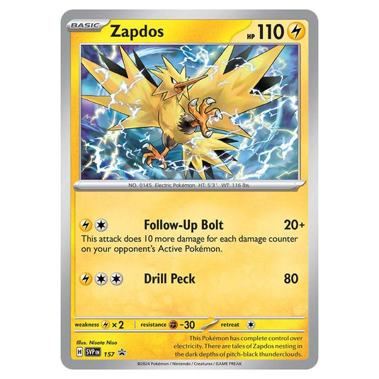 Pokemon - SV Black Star Promos - Zapdos SVP157