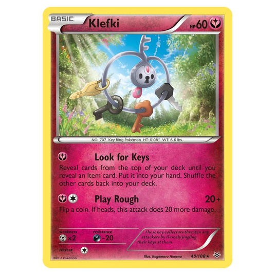 Pokemon - XY - Roaring Skies - Klefki - 48/108 (Reverse Holo)