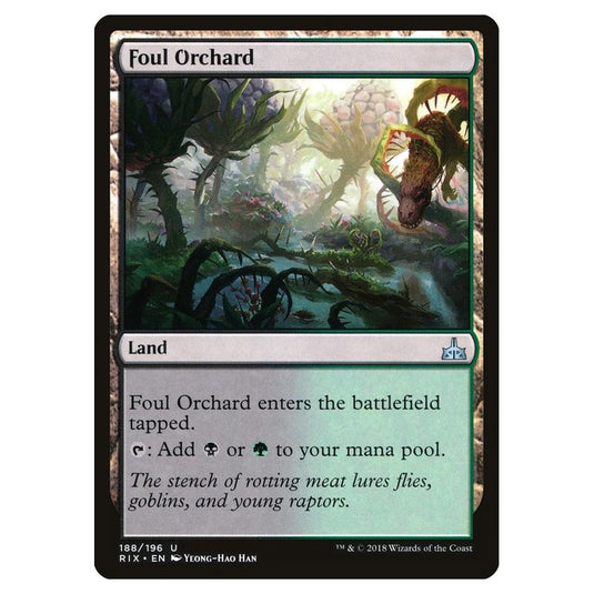 Magic The Gathering - Rivals Of Ixalan - Foul Orchard - 188/196 (Foil)