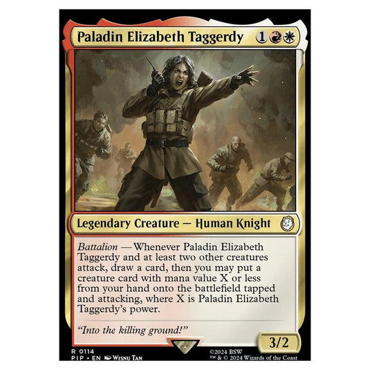 Magic The Gathering - Universes Beyond - Fallout - Paladin Elizabeth Taggerdy - 0114