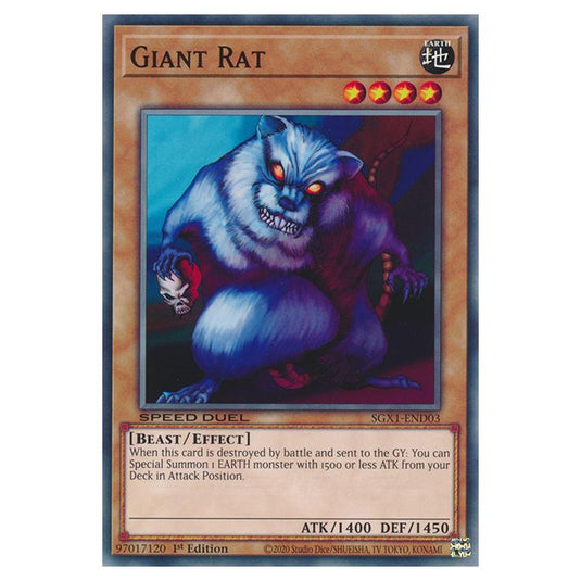 Yu-Gi-Oh! - Speed Duel GX - Duel Academy Box - Giant Rat (Common) SGX1-END03
