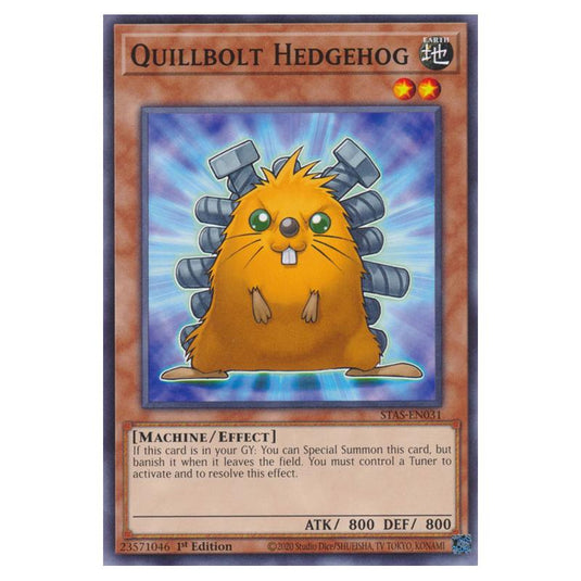 Yu-Gi-Oh! - 2-Player Starter Set - Quillbolt Hedgehog (Common) STAS-EN031