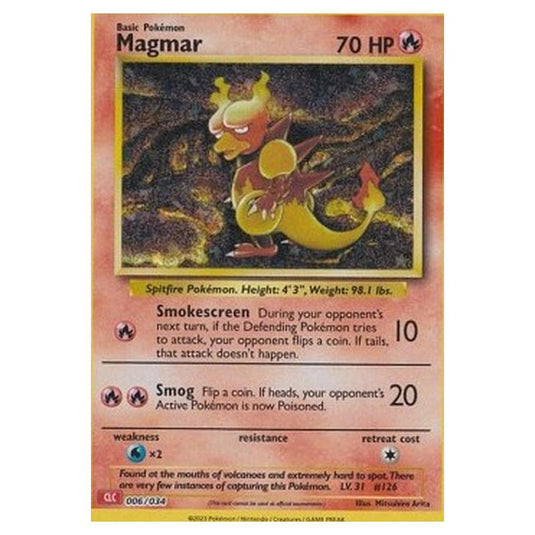 Pokemon - Pokémon Trading Card Game Classic - Charizard & Ho-Oh ex Deck - Magmar 006