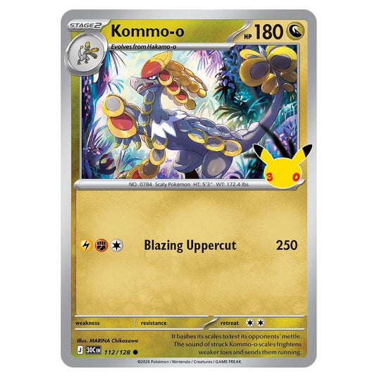 Pokemon - 30th Celebration - Kommo-o - 112/128