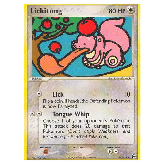 Pokemon - EX Series - FireRed & LeafGreen - Lickitung - 37/112