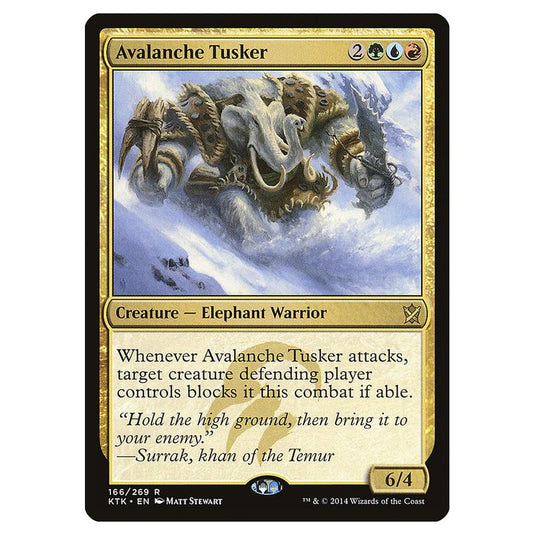 Magic The Gathering - Khans Of Tarkir - Avalanche Tusker - 166/269 (Foil)