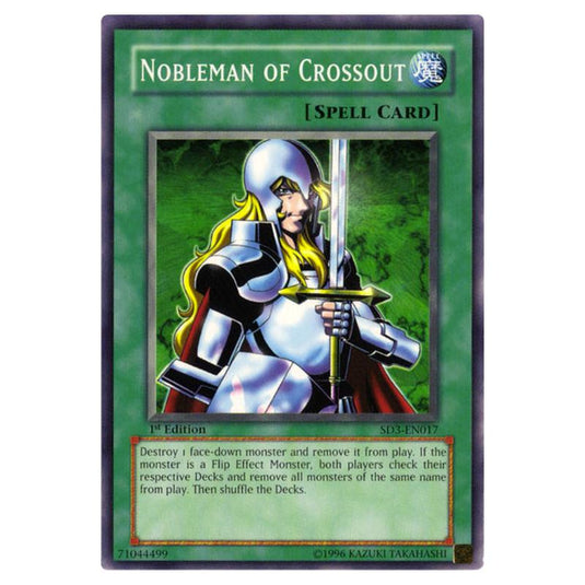 Yu-Gi-Oh! - Structure Deck - Blaze of Destruction - Nobleman of Crossout (Common) SD3-EN017