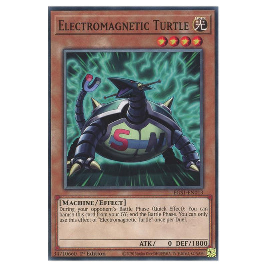 Yu-Gi-Oh! - Egyptian God Deck - Slifer the Sky Dragon - Electromagnetic Turtle (Common) EGS1-EN013