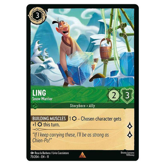 Lorcana - Winterspell - Ling - Snow Warrior (Rare) - 075/204