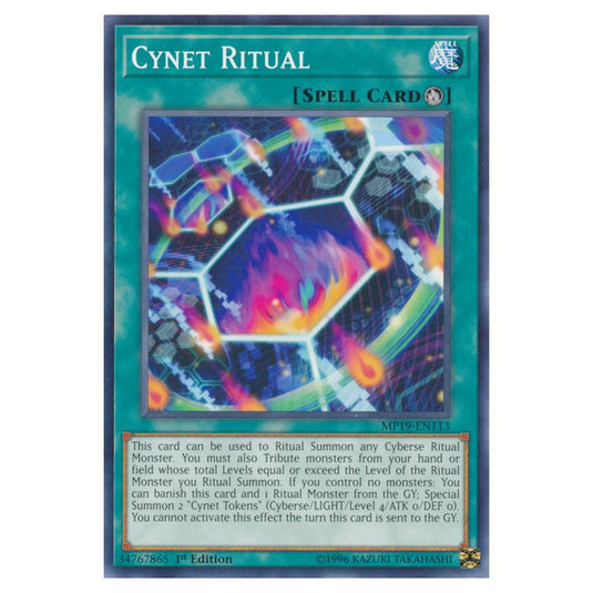 Yu-Gi-Oh! - 2019 Gold Sarcophagus Tin Mega Pack - Cynet Ritual (Common) MP19-EN113