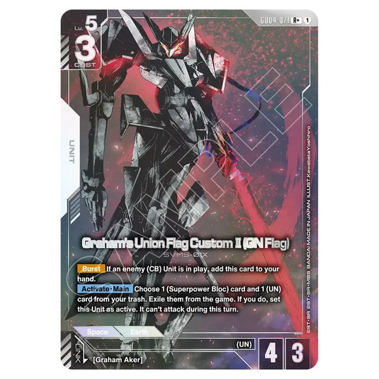 Gundam Card Game - GD-04: Phantom Aria - Graham's Union Flag Custom II (GN Flag) (R+) - GD04-071