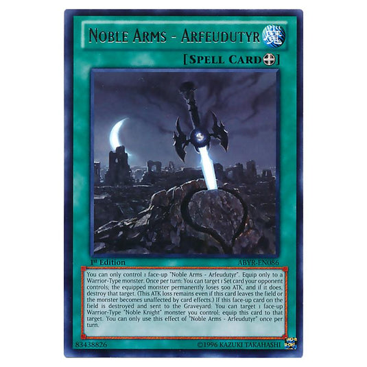 Yu-Gi-Oh! - Abyss Rising - Noble Arms - Arfeudutyr (Rare) ABYR-EN086