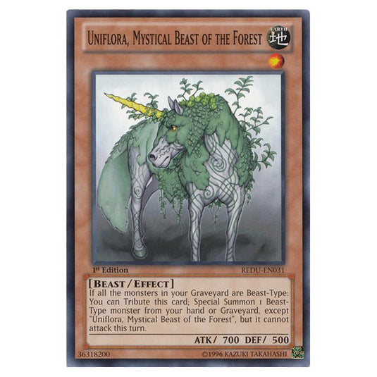 Yu-Gi-Oh! - Return of the Duelist - Uniflora, Mystical Beast of the Forest (Common) REDU-EN031