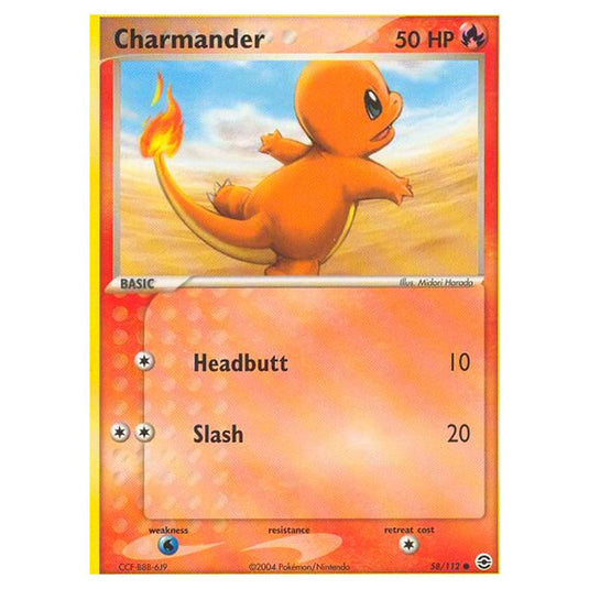 Pokemon - EX Series - FireRed & LeafGreen - Charmander - 58/112