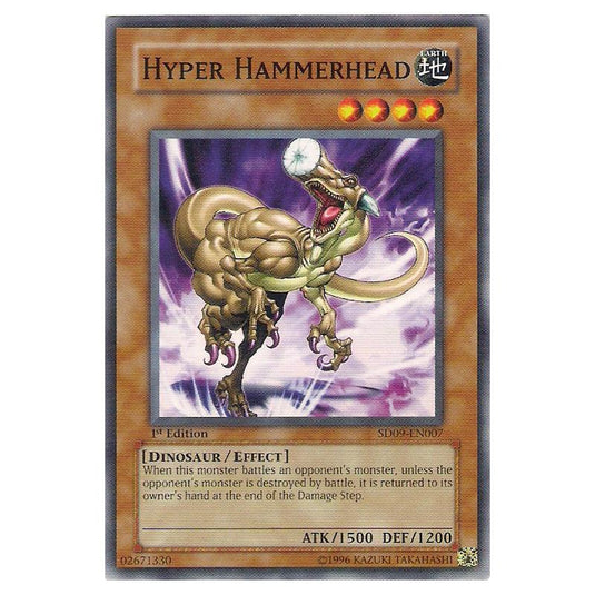Yu-Gi-Oh! - Structure Deck - Dinosaur's Rage - Hyper Hammerhead (Common) SD09-EN007