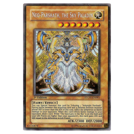 Yu-Gi-Oh! - Strike of Neos - Neo-Parshath, the Sky Paladin (Secret Rare) STON-EN061