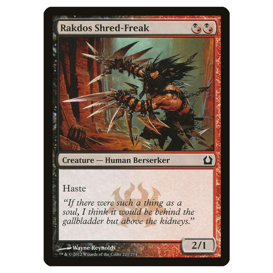 Magic The Gathering - Return To Ravnica - Rakdos Shred-freak - 221/274 (Foil)