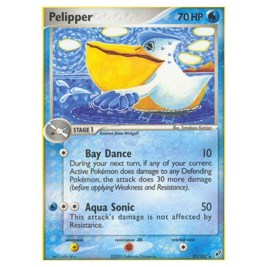 Pokemon - EX Deoxys - Pelipper - 021/107