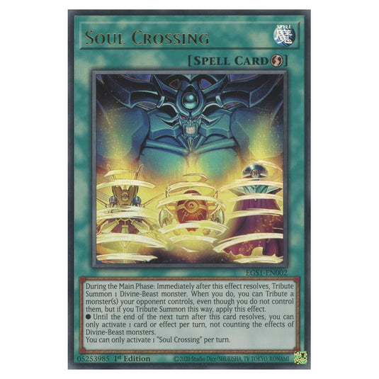 Yu-Gi-Oh! - Egyptian God Deck - Slifer the Sky Dragon - Soul Crossing (Ultra Rare) EGS1-EN002