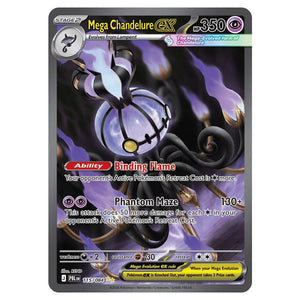 Pokemon - Mega Evolution - Pitch Black - Mega Chandelure ex - 115/084