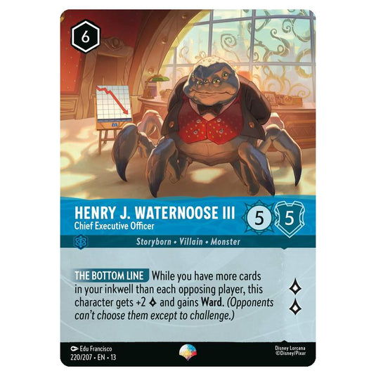 Lorcana - Attack of the Vine - Henry J. Waternoose III - Chief Executive Officer (Epic) - 220/207