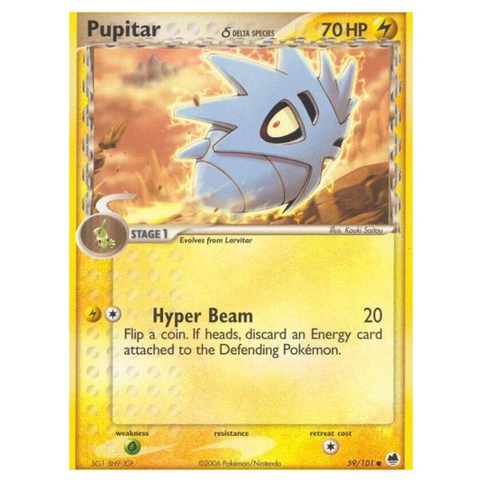 Pokemon - EX Dragon Frontiers - Pupitar δ Delta Species - 059