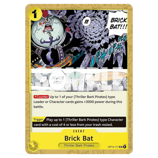 One Piece - OP14 - The Azure Sea's Seven - Brick Bat - OP14-117
