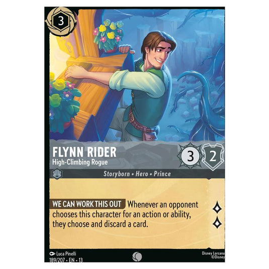 Lorcana - Attack of the Vine! - Flynn Rider - High-Climbing Rogue (Common) - 189/207
