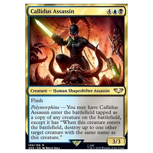 Magic The Gathering - Universes Beyond - Warhammer 40k - Callidus Assassin - 109/168