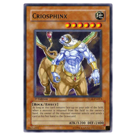 Yu-Gi-Oh! - The Lost Millennium - Criosphinx (Rare) TLM-EN013